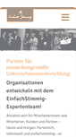 Mobile Screenshot of einfachstimmig.de